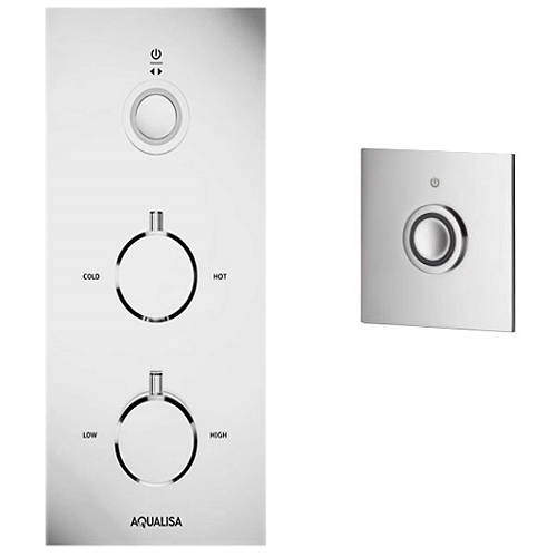 Aqualisa Infinia Digital Shower & Remote (Chrome Tondo Handles, GP).