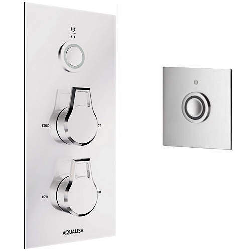 Aqualisa Infinia Digital Shower & Remote (Chrome Astratta Handles, HP).
