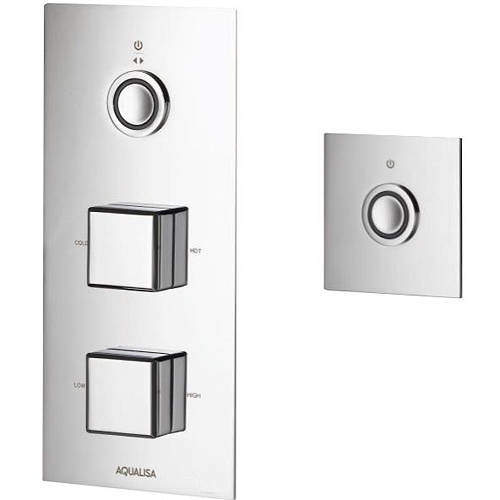 Aqualisa Infinia Digital Shower & Remote (Chrome Piazza Handles, GP).