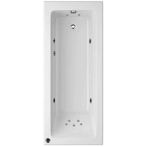 Artesan Baths Canaletto Single Ended Bath With 11 Jets (1700x700mm).
