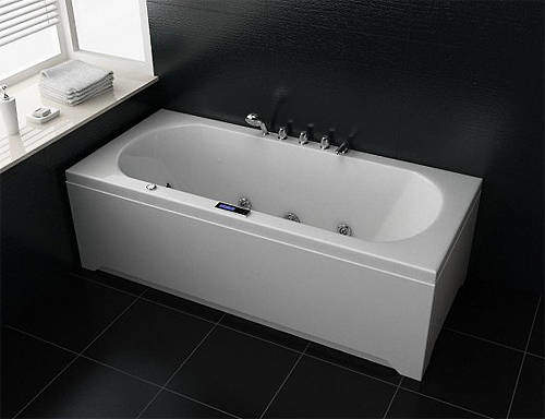Crown Double Ended Whirlpool Bath With Panels. 1700x750mm.