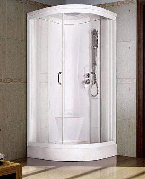 Crown Complete Quadrant Shower Cabin & Tray. 800x800mm.