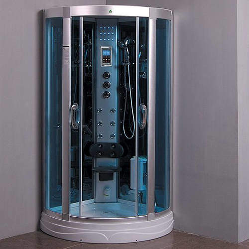 Crown Quadrant Steam Shower Cubical. 900x900mm.