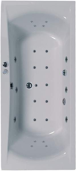 Aquaestil Arena Eclipse Aquamaxx Whirlpool Bath. 24 Jets. 1800x800mm.