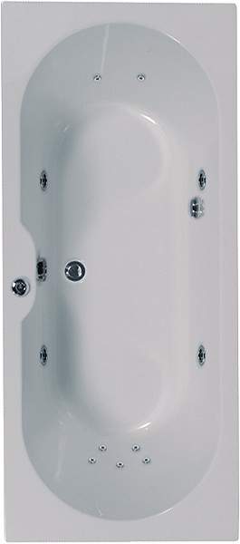 Aquaestil Calisto Double Ended Whirlpool Bath. 11 Jets. 1700x700mm.