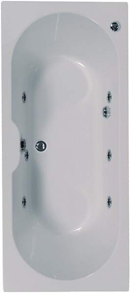 Aquaestil Calisto Double Ended Whirlpool Bath. 6 Jets. 1700x750mm.