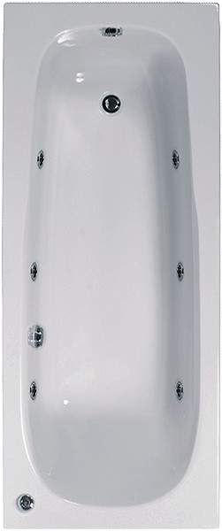 Aquaestil Mercury Aquamaxx Whirlpool Bath. 6 Jets. 1600x700mm.