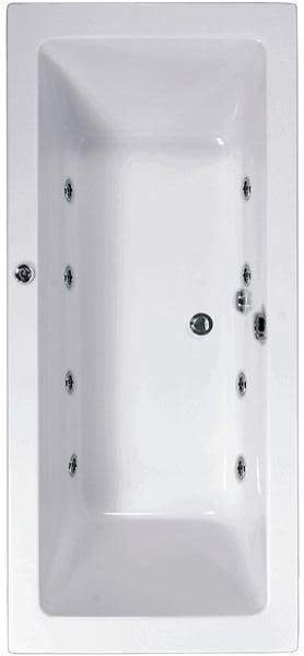 Aquaestil Plane Double Ended Whirlpool Bath. 8 Jets. 1700x750mm.