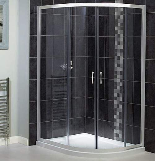 Aqualux Shine Offset Quadrant 6 Shower Enclosure. 1200x800mm.