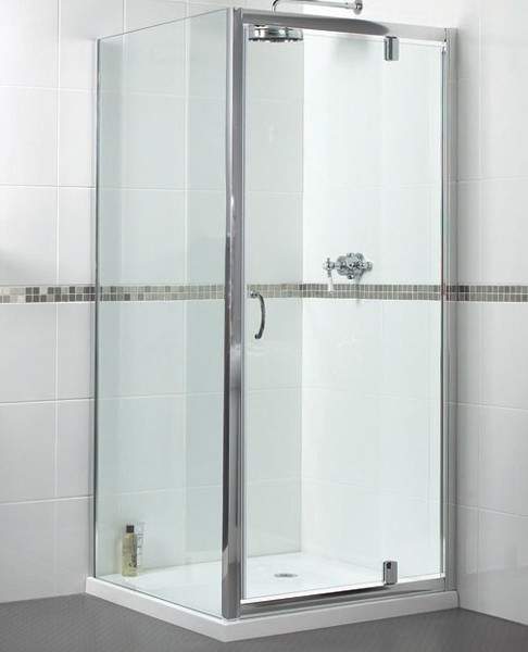 Waterlux Shower Enclosure With Pivot Door. 900x900mm, (Square).