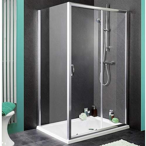 Waterlux Shower Enclosure With 1000mm Sliding Door. 1000x800mm.