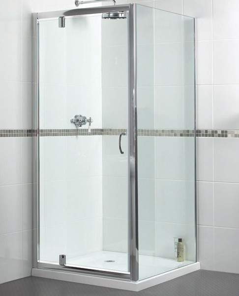 Aqualux Shine Shower Enclosure With 800mm Pivot Door. 800x700mm.