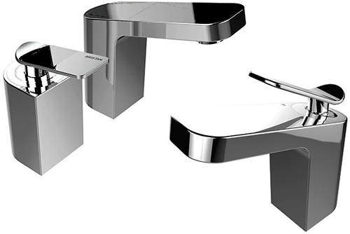 Bristan Alp Mono Basin & 2 Hole Bath Filler Tap Pack (Chrome).