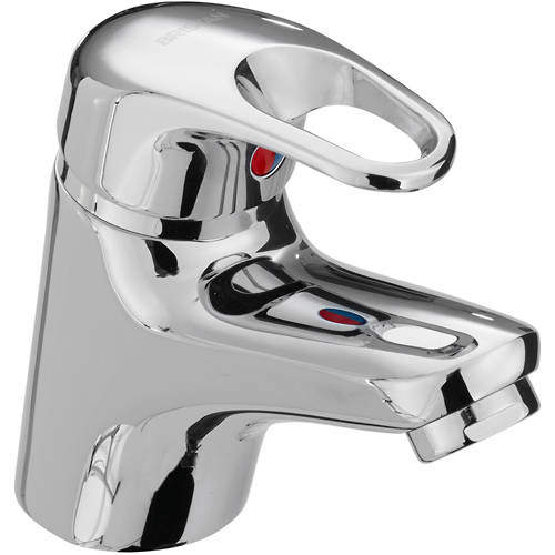 Bristan Cadet Mono Basin Mixer Tap With Clicker Waste (Chrome).