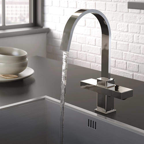 Bristan Kitchen Chocolate Easy Fit Mixer Kitchen Tap (Chrome).