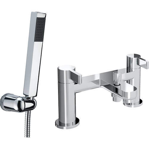 Bristan Clio Bath Shower Mixer Tap With Kit (Chrome).