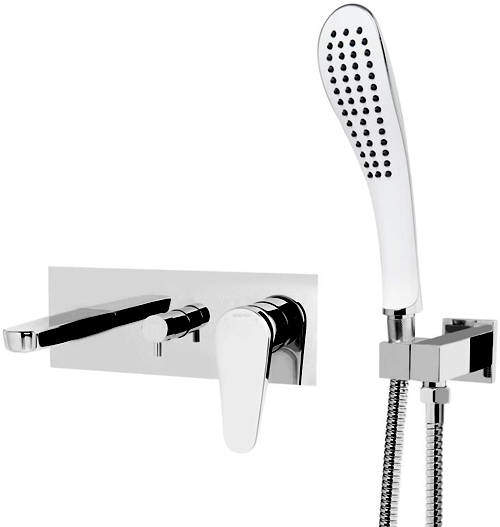 Bristan Claret Wall Mounted Bath Shower Mixer Tap (Chrome).