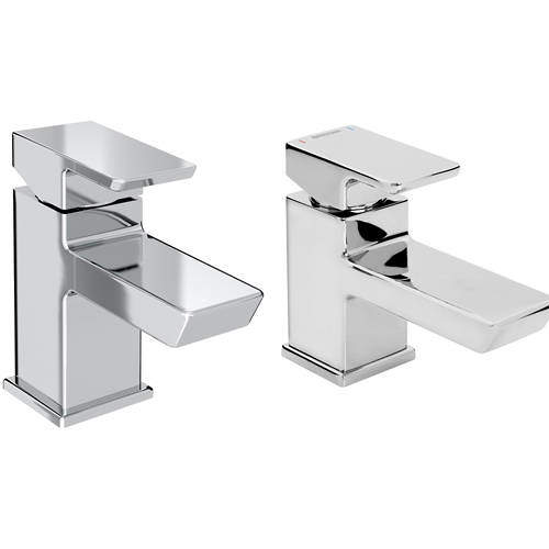 Bristan Cobalt Mono Basin & Bath Filler Tap Pack (Chrome).
