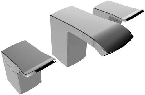 Bristan Descent 3 Hole Basin Mixer Tap (Chrome).