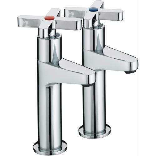 Bristan Kitchen Design High Neck Kitchen Taps (Crosshead, Chrome).