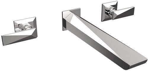 Bristan Ebony Wall Mounted Bath Filler Tap (Chrome).