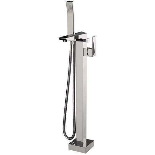 Bristan Ebony Floor Standing Bath Shower Mixer Tap (Chrome).