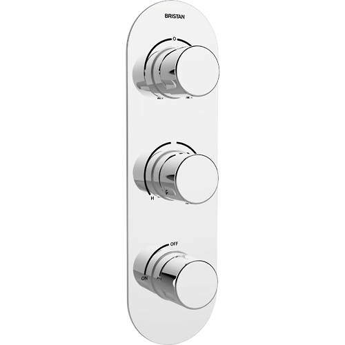 Bristan Exodus Concealed Shower Valve (3 Outlets, Chrome).