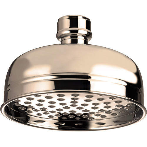 Bristan Accessories Traditional Round Shower Head (145mm, Gold).