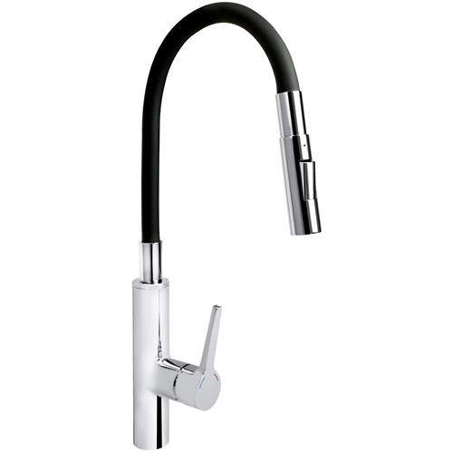 Bristan Kitchen Gallery Kitchen Tap With Flexible Spout (Chrome & Black).