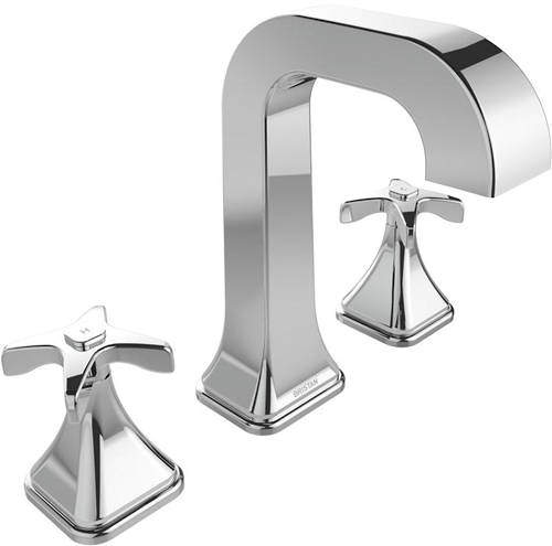 Bristan Glorious 3 Hole Basin Mixer Tap (Chrome).