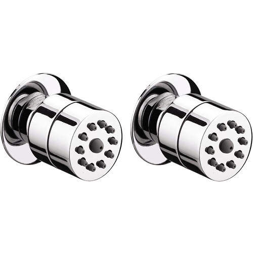 Bristan Accessories 2 x Round Body Jet (Chrome).