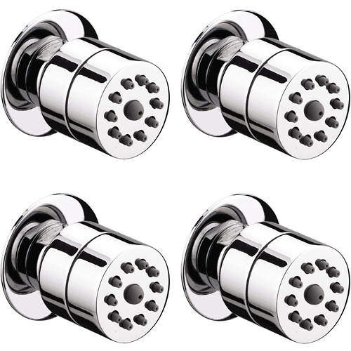 Bristan Accessories 4 x Round Body Jet (Chrome).