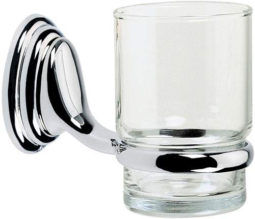 Bristan Java Glass Tumbler & Holder (Chrome).