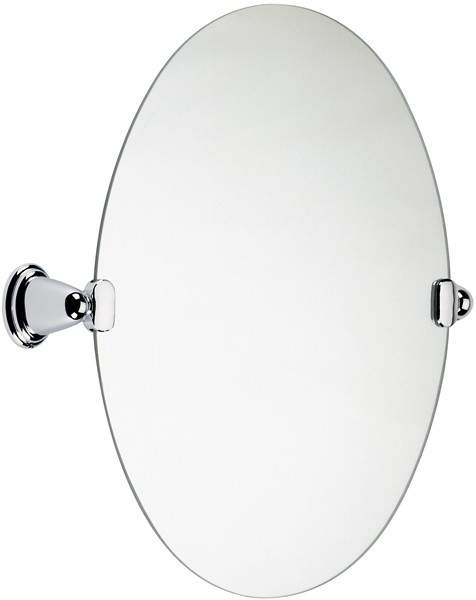 Bristan Java Mirror With Brackets. 460 x 495mm (Chrome).
