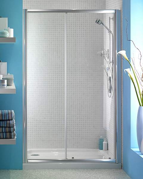 Bristan Java 1200mm Sliding Shower Door (Right Handed Silver).