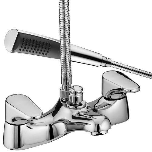 Bristan Jute Bath Shower Mixer Tap (Chrome).