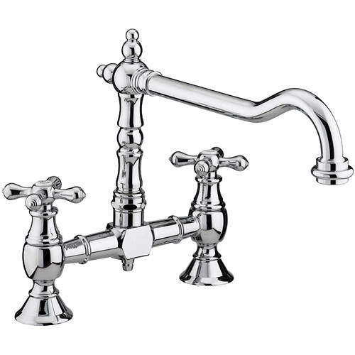 Bristan Colonial Colonial Bridge Mixer Kitchen Tap (Chrome).