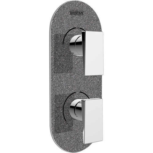 Bristan Sail Concealed Shower Valve (2 Outlets, Graphite Glisten).