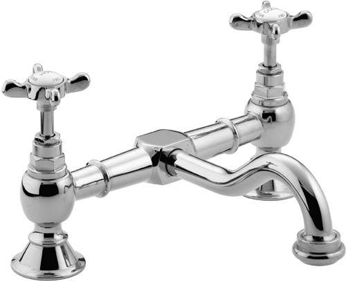 Bristan 1901 Bridge Basin Mixer Tap, Chrome Plated.