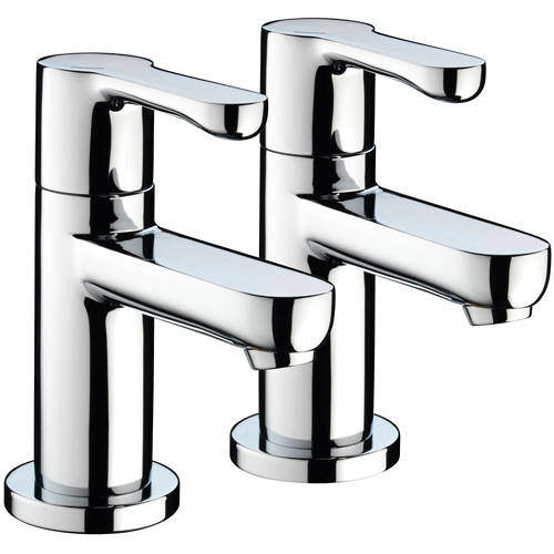 Bristan Nero Basin Taps (Pair, Chrome).