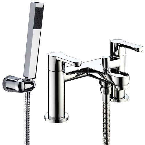 Bristan Nero Eco Bath Shower Mixer Tap (8 l/min, Chrome).