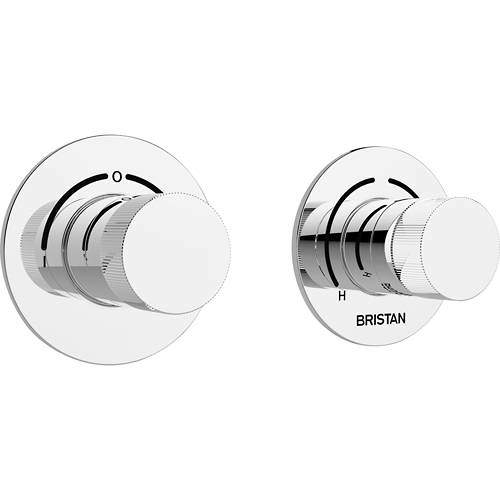 Bristan Orb Concealed Shower Valve (2 Outlets, Chrome).