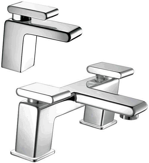 Bristan Pivot Basin & Bath Filler Taps Pack (Chrome).