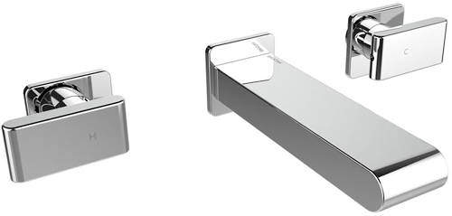 Bristan Pivot Wall Mounted Basin Mixer Tap (Chrome).