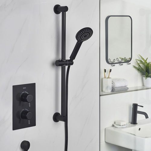 Bristan Prism Thermostatic Shower Package (Black).