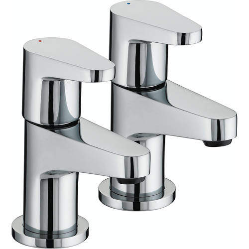 Bristan Quest Basin Taps (Pair, Chrome).