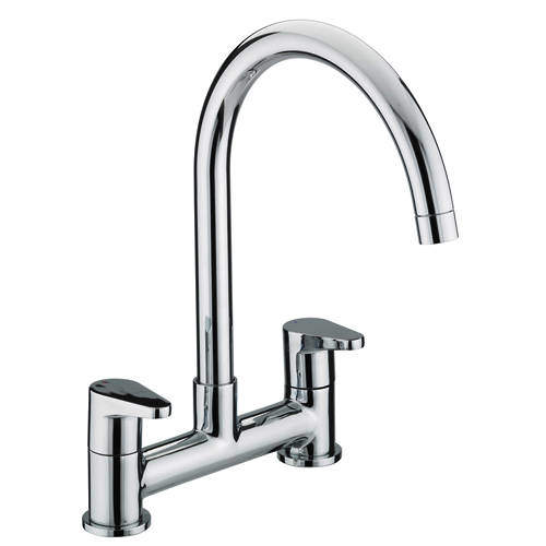 Bristan Quest Deck Mixer Kitchen Tap (Chrome).