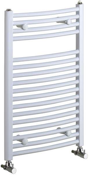 Bristan Heating Rosanna 400x600mm Electric Curved Radiator (White).