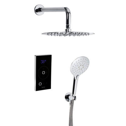 Bristan Wave Thermostatic Digital Shower Valve With Head & Handset.