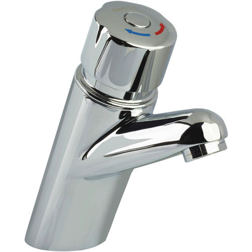 Bristan Commercial Temperature Control Timed Flow Basin Mixer Tap.